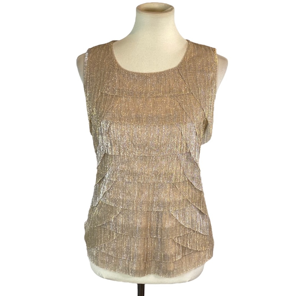 Woman’s Christopher & Banks sparkly sleeveless blouse size S